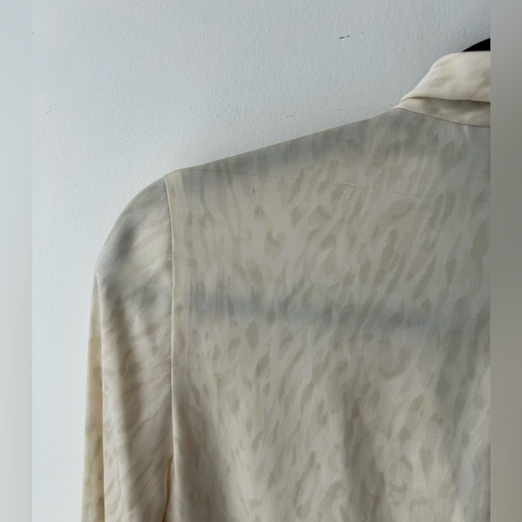 Vintage Ivory silk Chiffon Bow Blouse Linda Allard - Picture 12 of 15